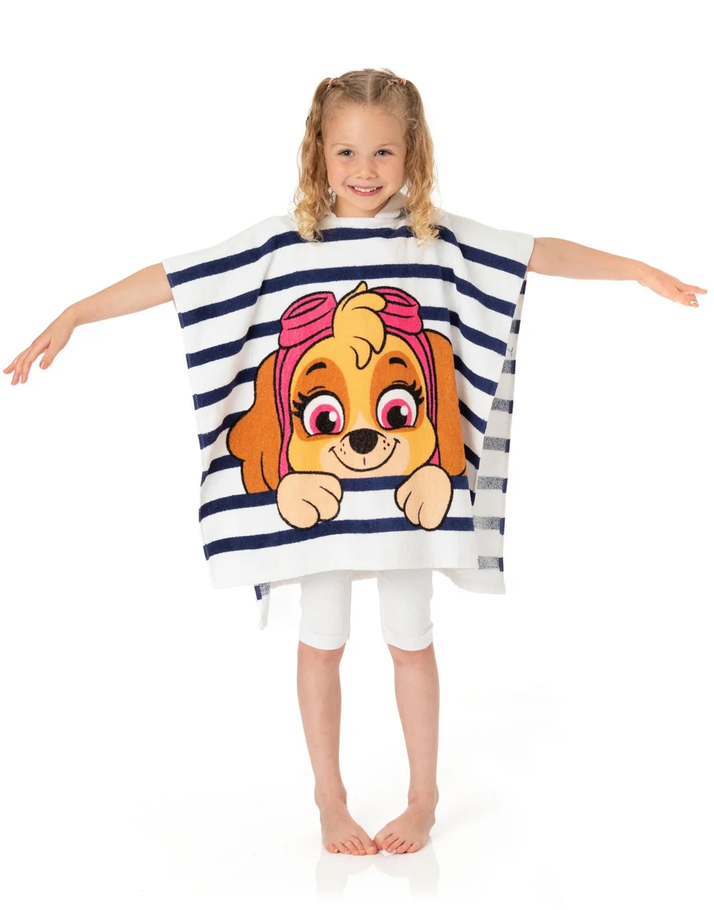Vanilla Underground Paw Patrol Girls Multicoloured Skye Placement Graphic Poncho Towel (One Size) - One Size Image 2
