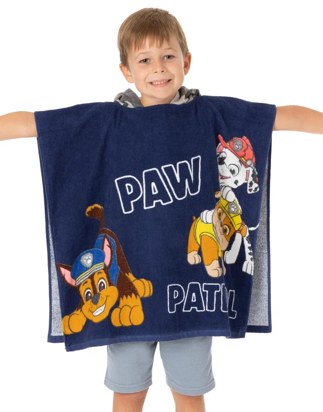 Vanilla Underground Paw Patrol Boys Multicoloured Poncho Towel (One Size)
