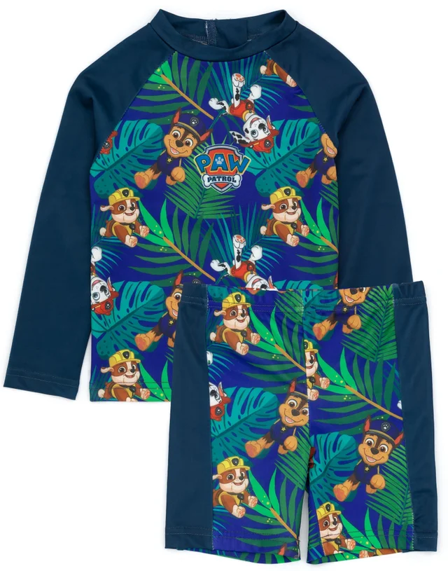 Vanilla Underground Paw Patrol Kids Two-Piece Swim Blue Set (18months - 7years)