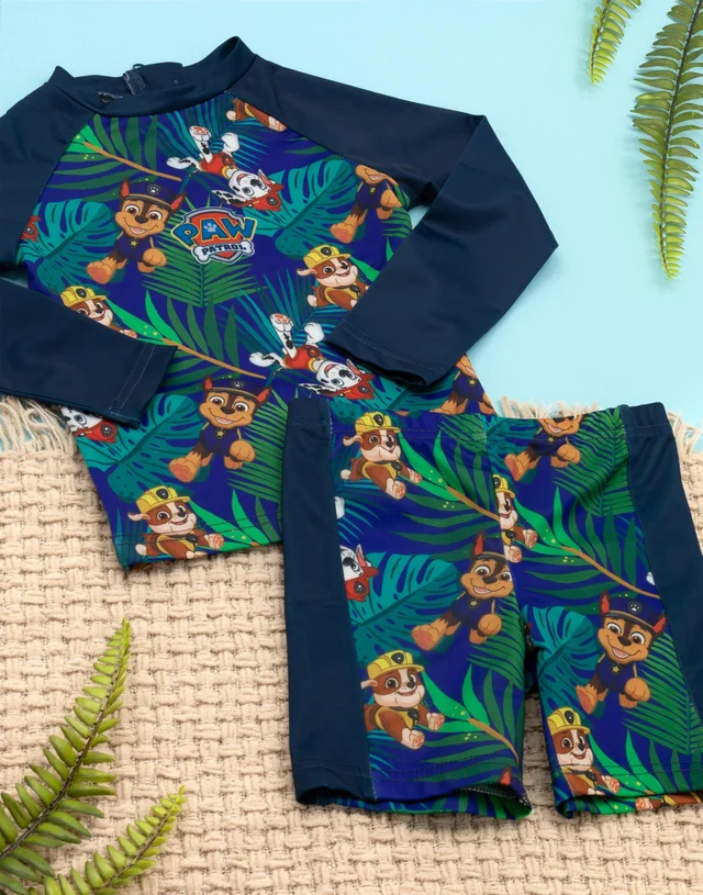 Vanilla Underground Paw Patrol Kids Two-Piece Swim Blue Set (18months - 7years)