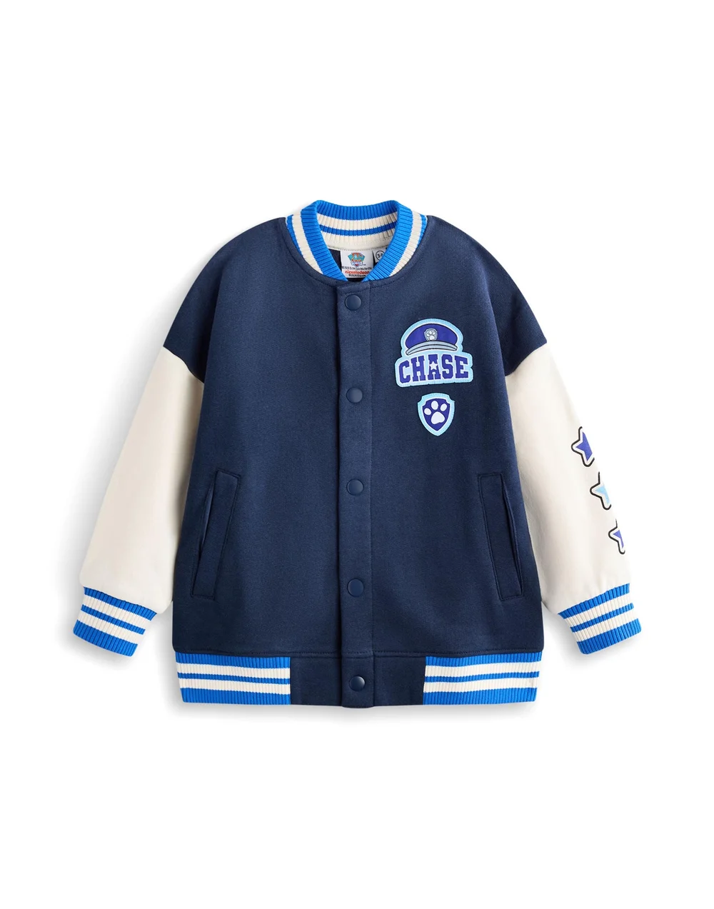 Vanilla Underground Paw Patrol Boys Blue Chase Varsity Jacket (2-7 Years) - 4-5 Yrs Image 4