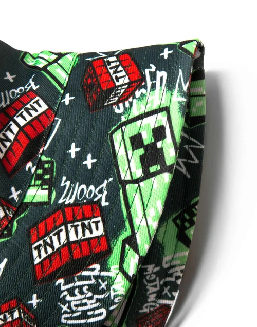 Vanilla Underground Minecraft Unisex Kids Multicoloured Creeper Bucket Hat (One Size) - One Size Image 4