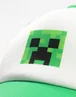 Vanilla Underground Minecraft Boys Green Creeper Snapback Curved Peak Cap (One Size) - One Size Image 3