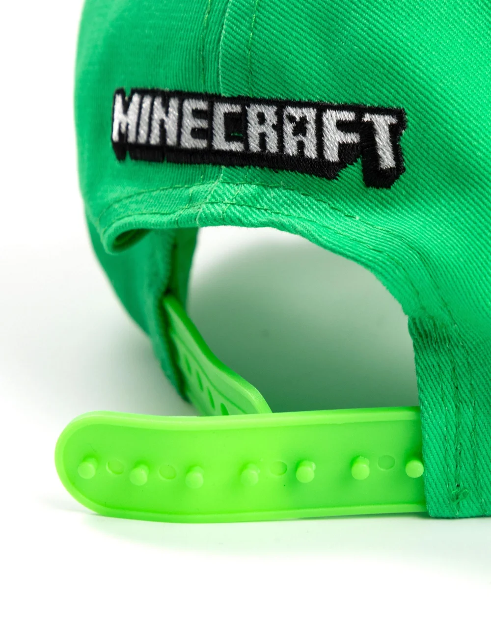 Vanilla Underground Minecraft Boys Green Creeper Snapback Curved Peak Cap (One Size) - One Size Image 4