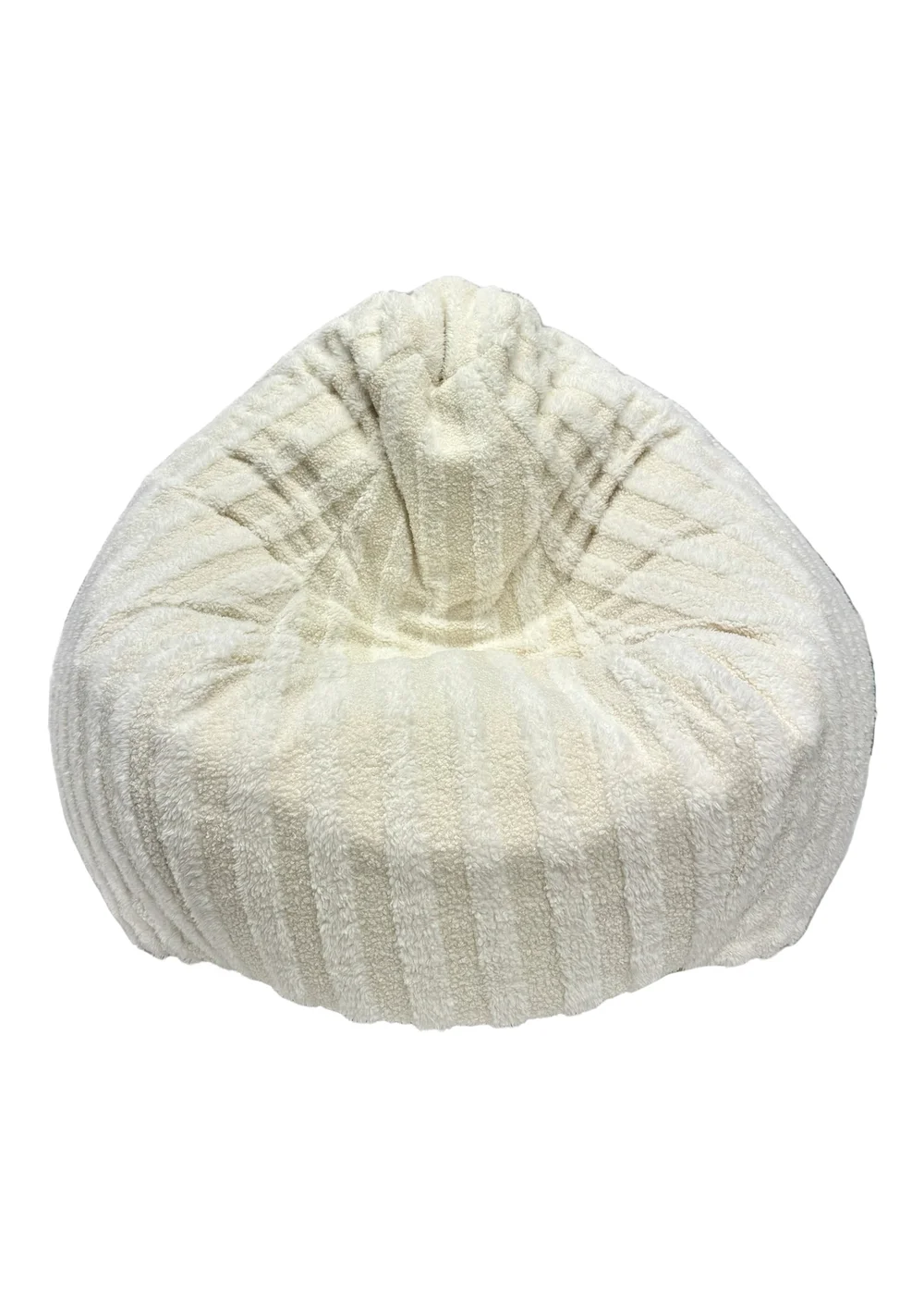 Kaikoo Cream Areya Large Beanbag in textured fabric - One Size Image 3
