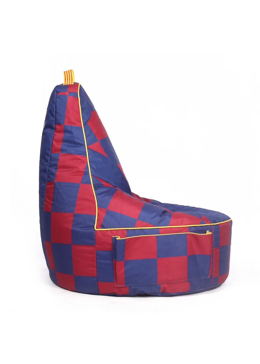Kaikoo Blue Barca Large Gamer Chair in Iconic Check Print - One Size Image 4