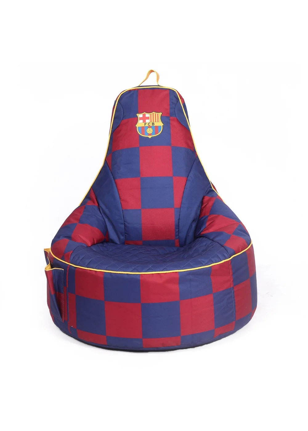 Kaikoo Blue Barca Large Gamer Chair in Iconic Check Print - One Size Image 2