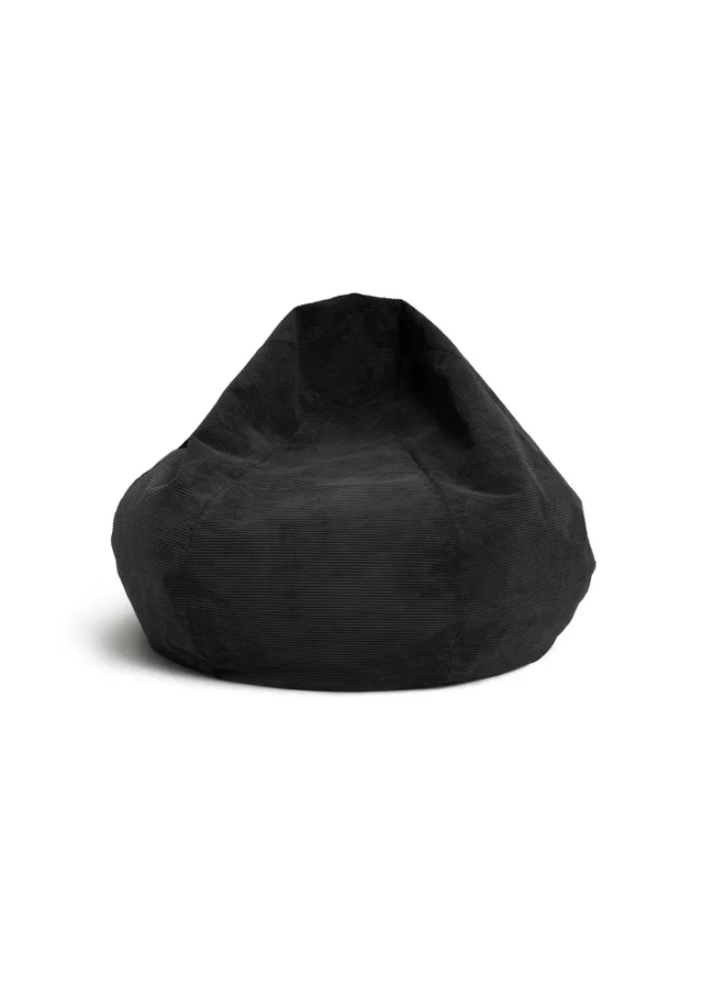 Kaikoo Grey Areya Large Corduroy Beanbag