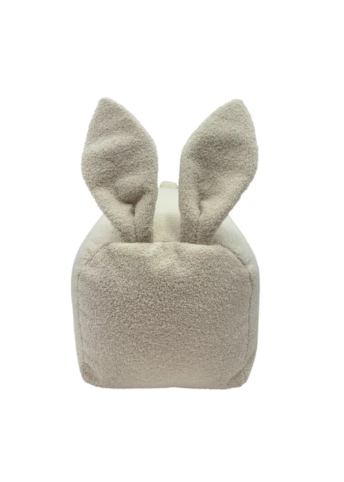Kaikoo Cream Bunny Seat With Ears in Boucle - One Size Image 2