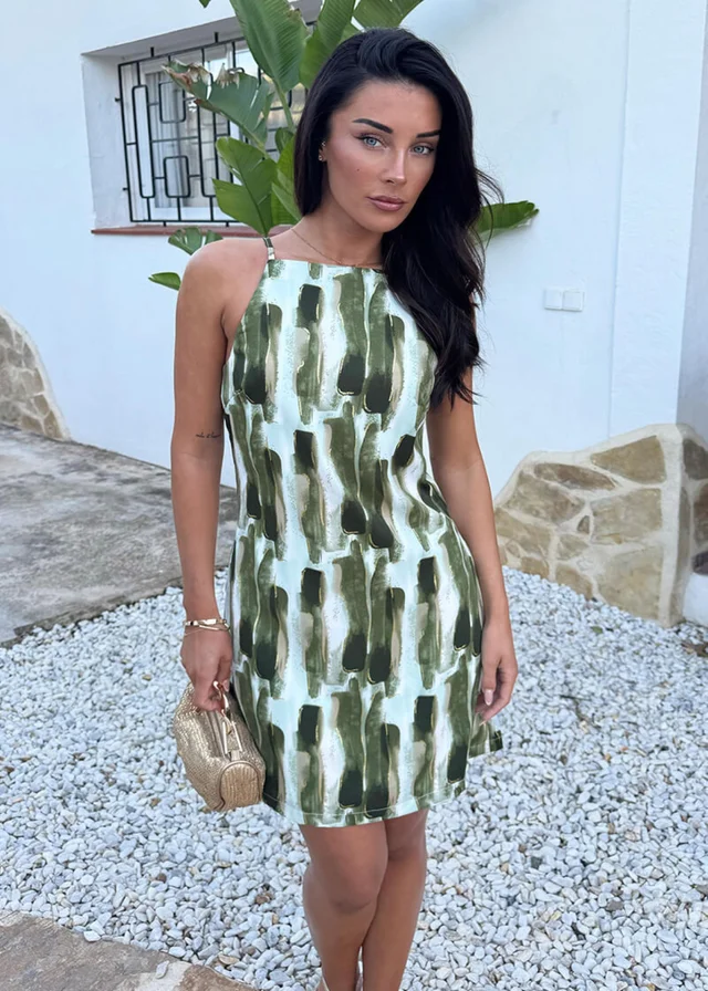 matalan linen dresses Olive Linen Blend Maxi Dress - 8