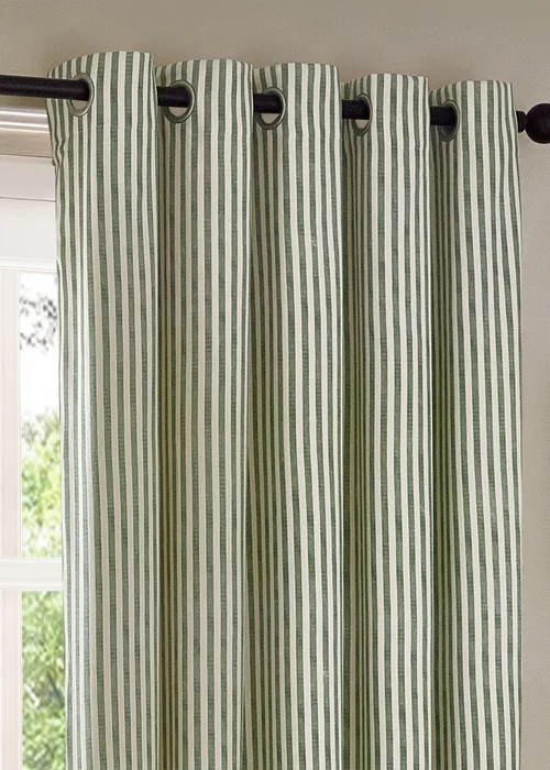 Yard Hebden 100% Cotton Blackout Forest Eyelet Curtain Pair - 46W X 54D (117x137cm Image 4