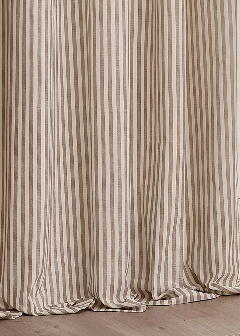 Yard Hebden 100% Cotton Blackout Natural Eyelet Curtain Pair - 90W X 54D Image 5