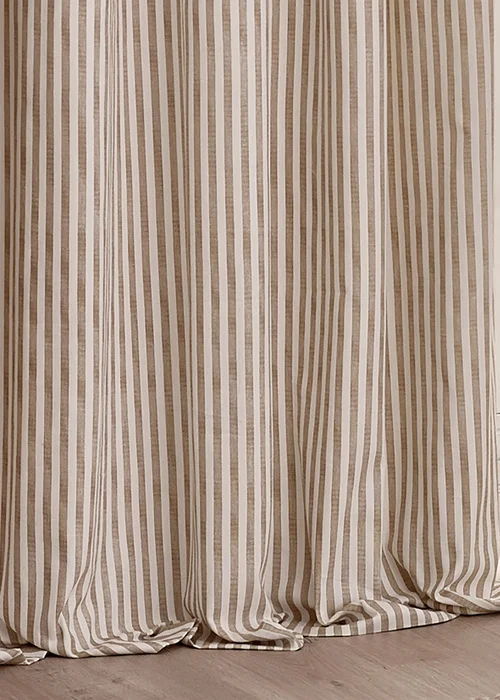 Yard Hebden 100% Cotton Blackout Natural Eyelet Curtain Pair - 90W X 54D Image 5