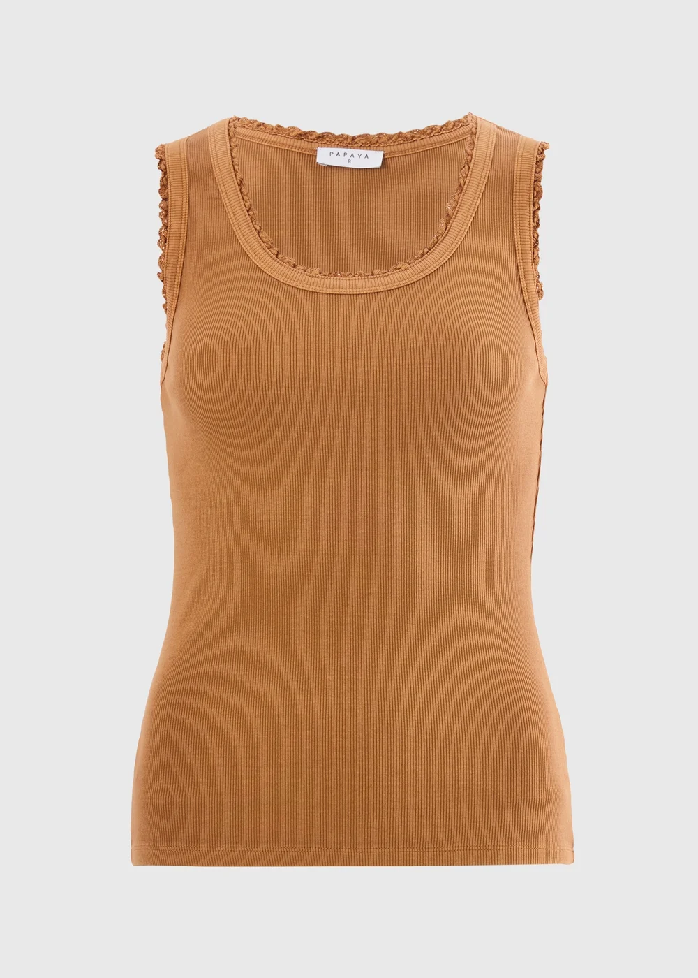 Ginger Lace Trim Vest Top - 8 Image 1