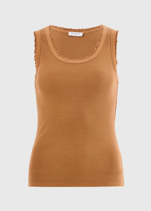 Ginger Lace Trim Vest Top - 12 Image 3