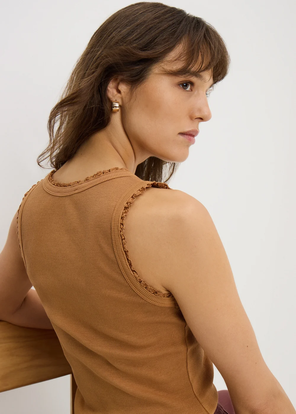 Ginger Lace Trim Vest Top - 12 Image 2