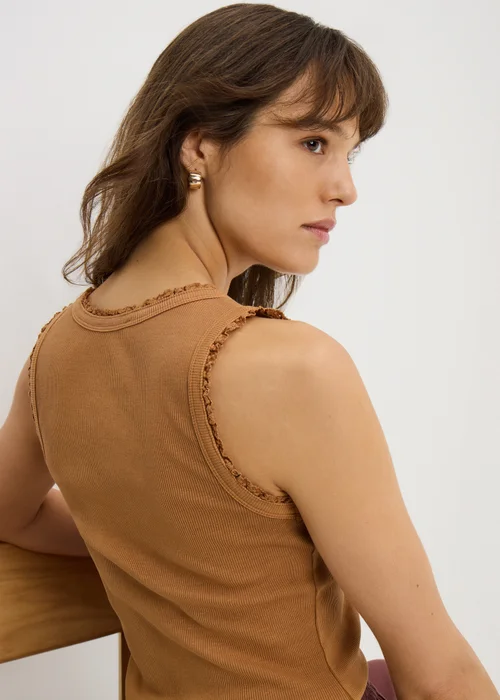 Ginger Lace Trim Vest Top - 12 Image 2