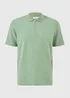 Iceberg Green Diamond Textured Co Ord Polo Shirt - M Image 4