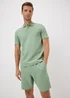 Iceberg Green Diamond Textured Co Ord Polo Shirt - M Image 1