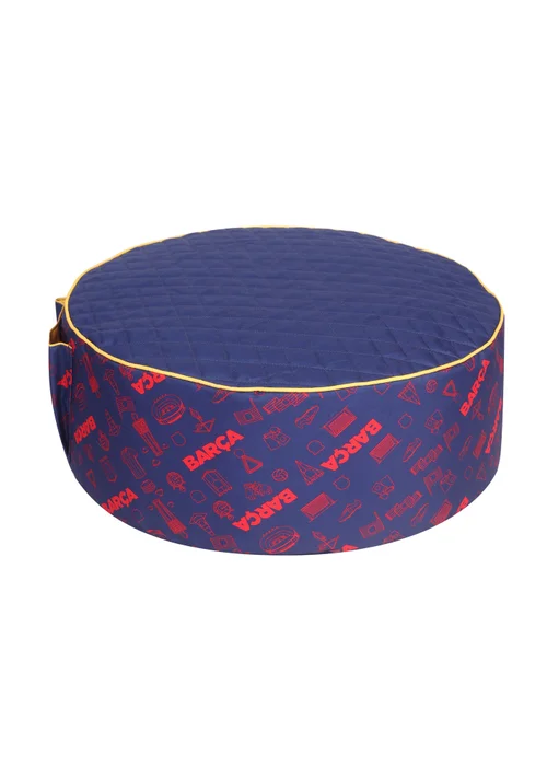 Kaikoo Blue Barca Print Drum with Quilted Top and Pocket - One Size Image 4