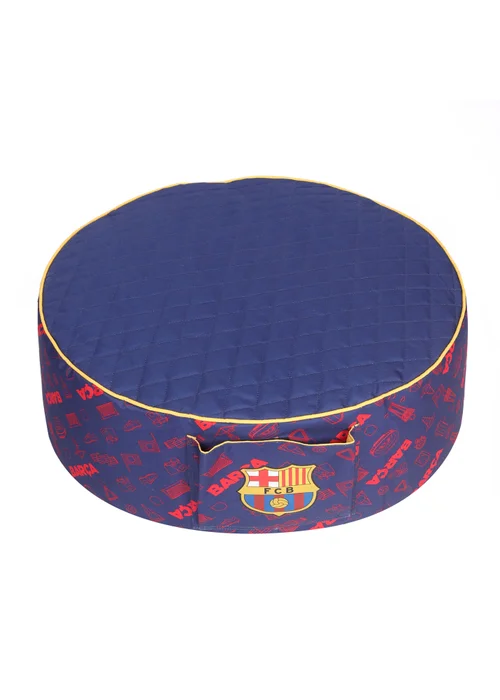 Kaikoo Blue Barca Print Drum with Quilted Top and Pocket - One Size Image 3