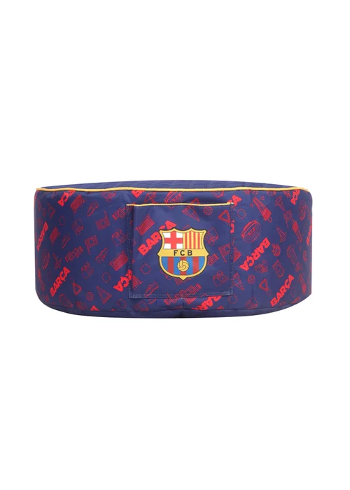 Kaikoo Blue Barca Print Drum with Quilted Top and Pocket - One Size Image 2
