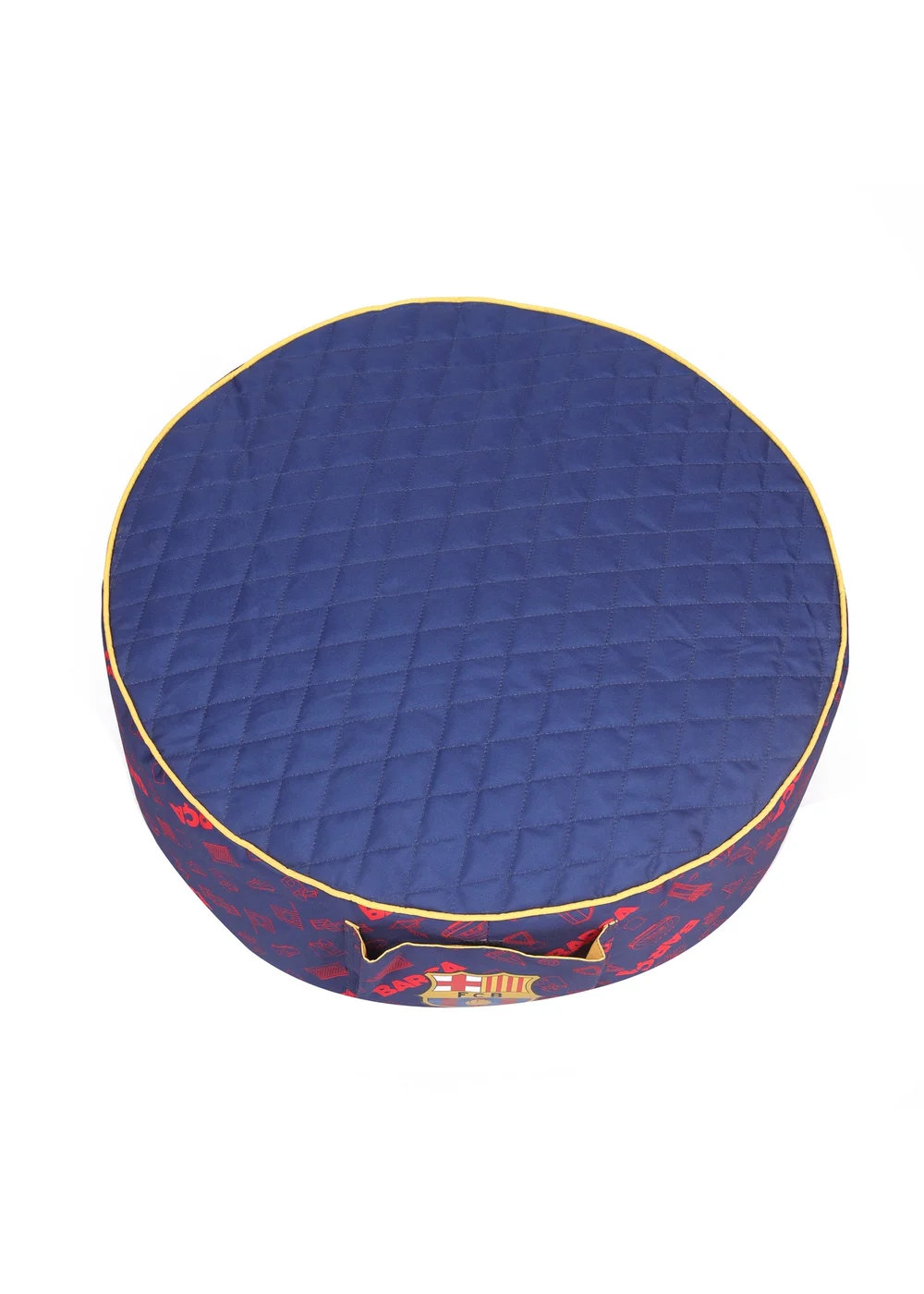 Kaikoo Blue Barca Print Drum with Quilted Top and Pocket - One Size Image 5