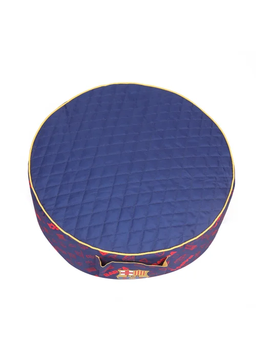 Kaikoo Blue Barca Print Drum with Quilted Top and Pocket - One Size Image 5