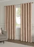 Paoletti Lustre Velvet Room Darkening Oyster Eyelet Curtain Pair - 46W X 54D (117x137cm Image 2