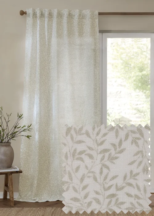 Yard Perrie Leaf Sheer Natural Woven Panel - S Image 1