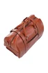 Infinity Leather Tan Holt Wheeled Holdall Bag - One Size Image 5