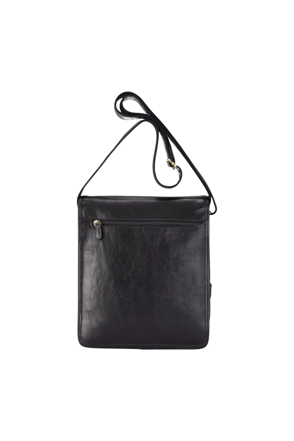 Infinity Leather Black Ranger Vintage Messenger Shoulder Bag - One Size Image 3