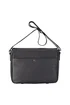 Infinity Leather Black Camden Laptop Travel Messenger Satchel - One Size Image 2