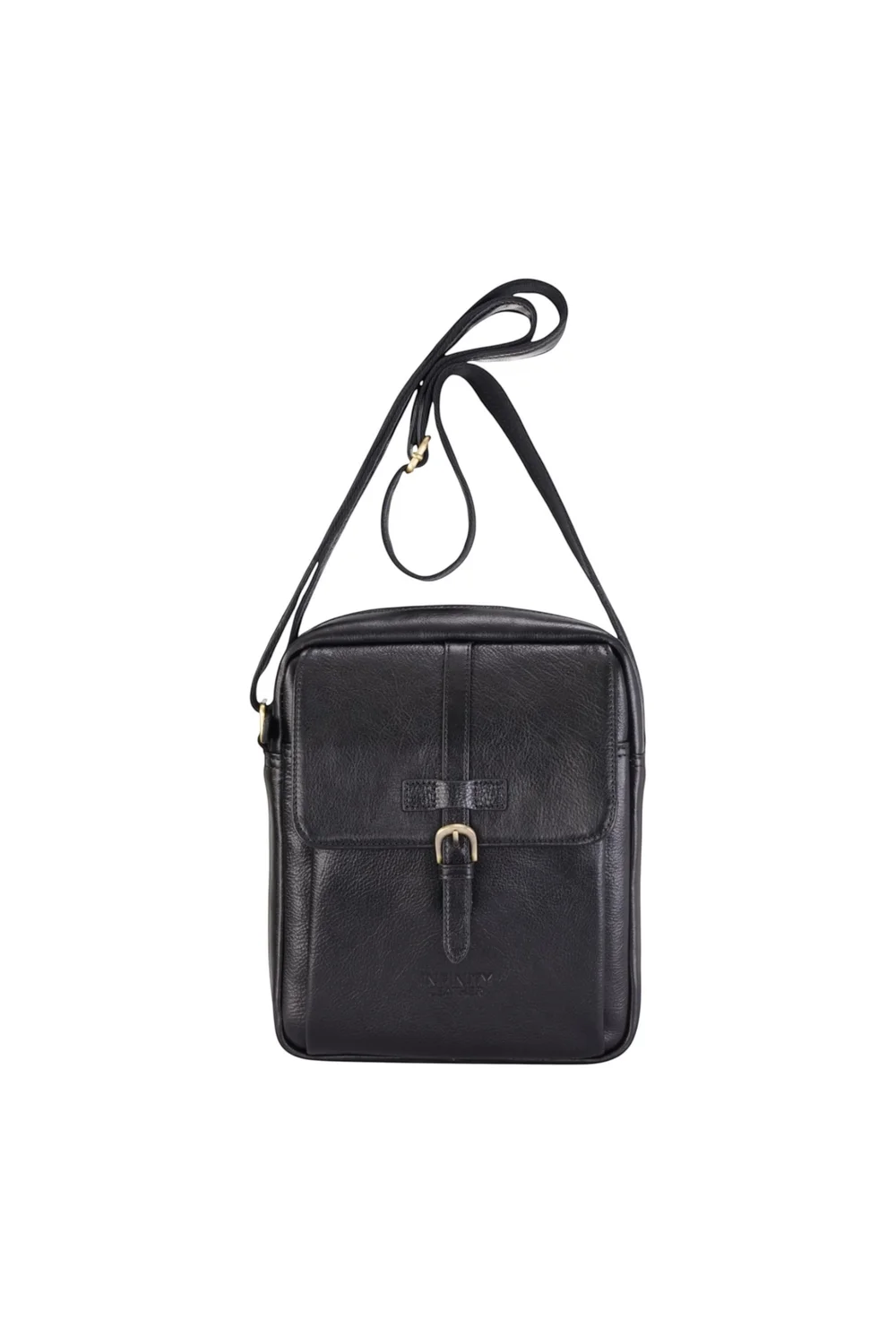 Infinity Leather Black Ashby Vintage Crossbody Bag - One Size Image 1