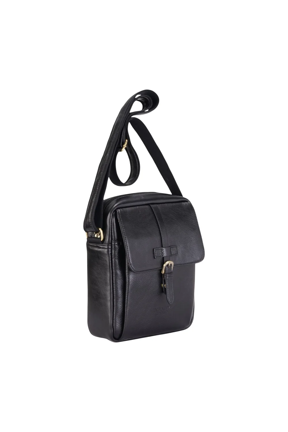 Infinity Leather Black Ashby Vintage Crossbody Bag - One Size Image 2