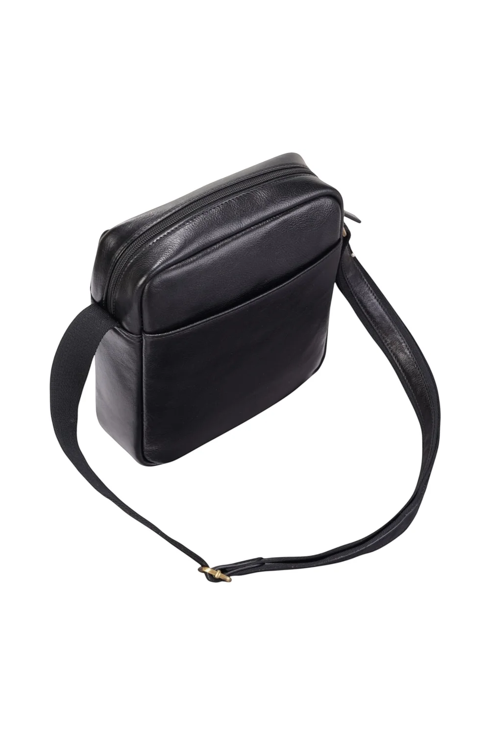 Infinity Leather Black Ashby Vintage Crossbody Bag - One Size Image 3