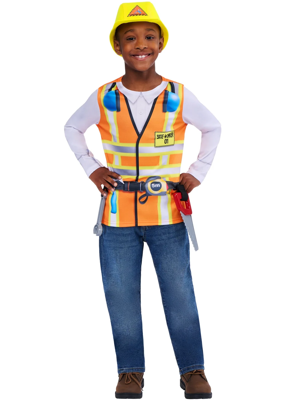 Rubies Construction Worker Costume (5-9 Years) - 5-9 yrs Image 5