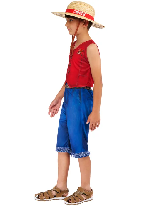 One Piece Monkey D Luffy Costume (5-13 Years) - 5-6 Yrs Image 4