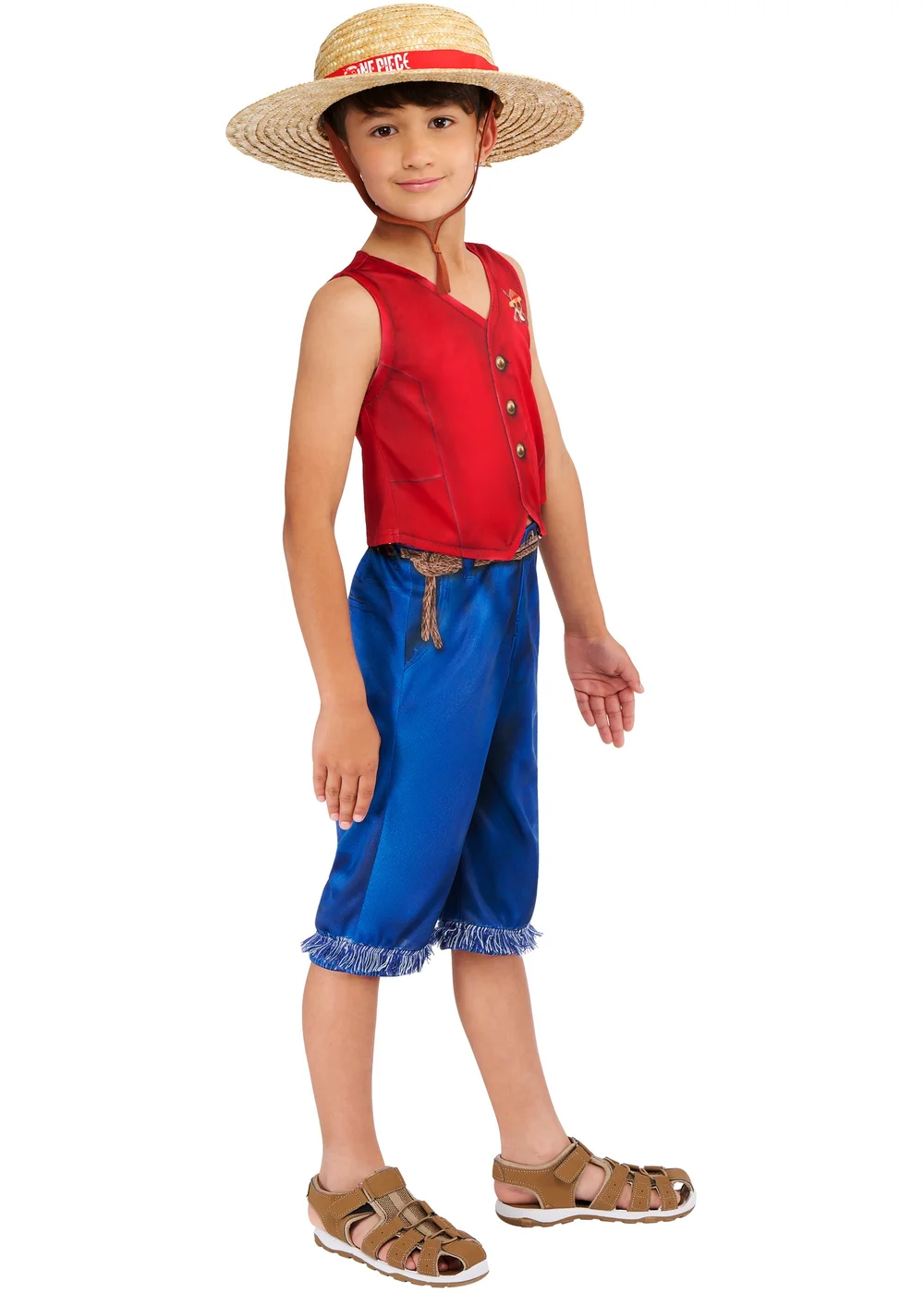 One Piece Monkey D Luffy Costume (5-13 Years) - 5-6 Yrs Image 3