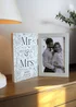 Personalised Memento Company Wedding Wooden Hinged 6x4 Photo Frame Cream - One Size Image 4