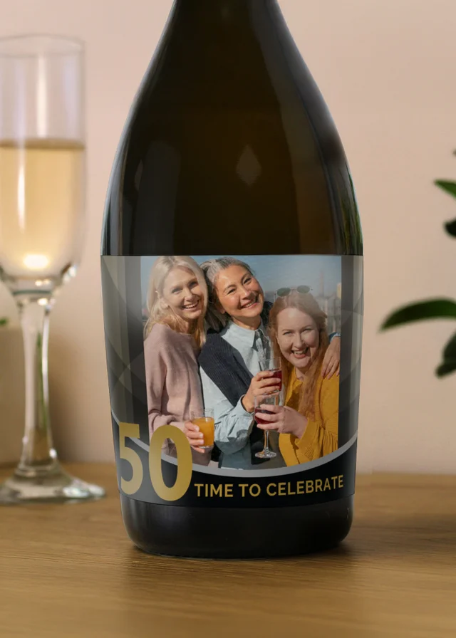 Personalised Memento Company Photo Upload Birthday Prosecco Multi