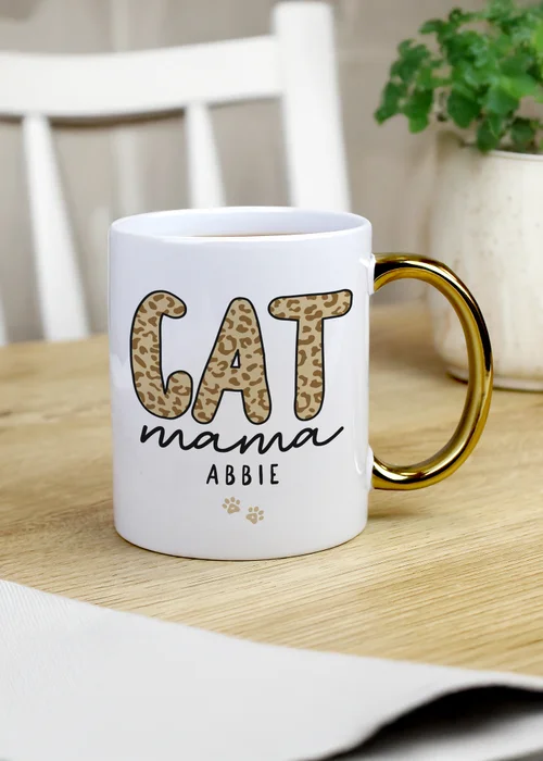 Personalised Memento Company Cat Mama Mug White - One Size Image 1
