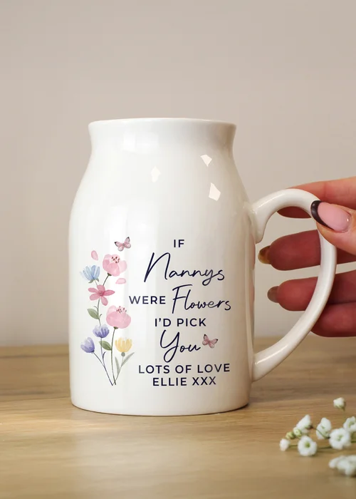Personalised Memento Company I'd Pick You Jug Vase White - One Size Image 2