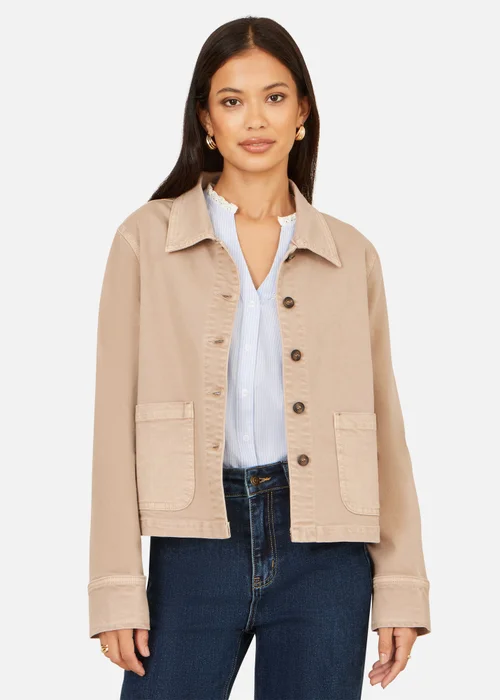 Yumi Canvas Jacket With Patch Pockets - 10 Image 1