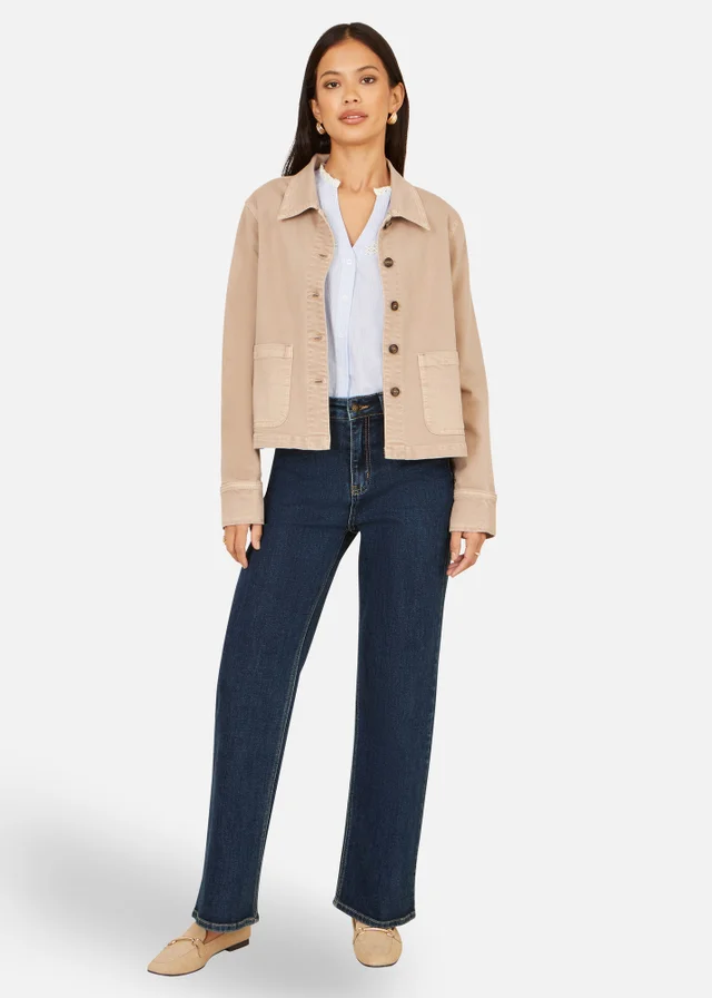 Yumi Canvas Jacket With Patch Pockets