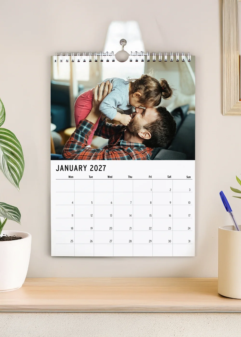 Personalised Memento Company Photo Upload Wall Calendar Multi - One Size Image 1