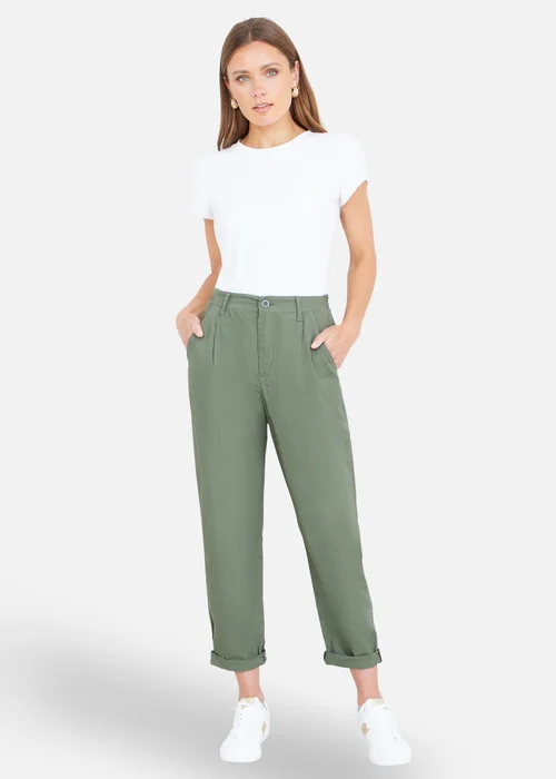 Yumi Cotton Canvas Chino Trousers - 16 Image 1