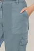 M&Co Blue Straight Leg Cargo Trousers - 18 Image 4
