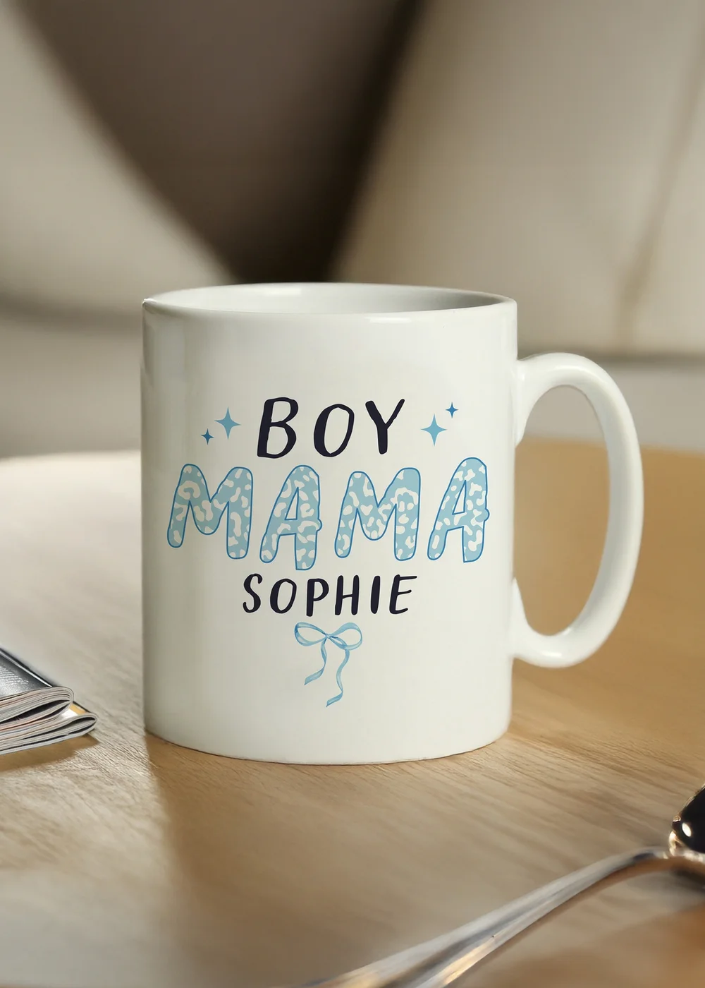 Personalised Memento Company Boy Mama Mug White - One Size Image 1