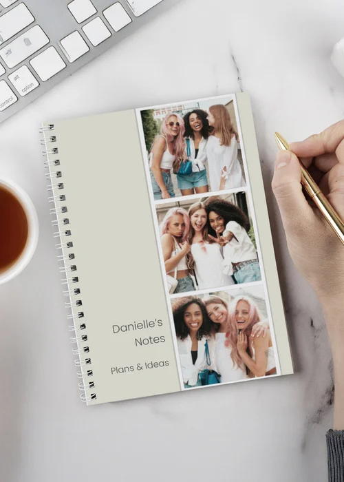 Personalised Memento Company Photo Upload Polaroid Notebook Multi - One Size Image 1
